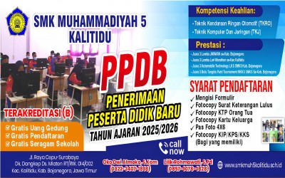 Pendaftaran Peserta Didik Baru Tahun Ajaran 2025/2026