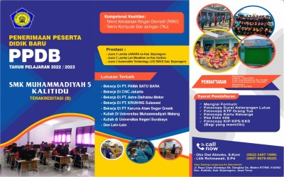 Pendaftaran Peserta Didik Baru Tahun Ajaran 2022/2023